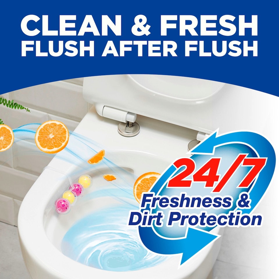 image 1 of Bloo Power Active Fruitopia Toilet Rim Block Twin 2x50g