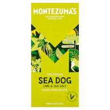 Montezuma's Sea Dog Dark Chocolate Lime&Seasalt 90G