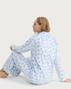 image 3 of F&F Coffee Pastry Print Fleece Pyjama Set in White