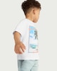 image 3 of F&F Boys Pure Cotton Beach Day Print T-Shirt in White