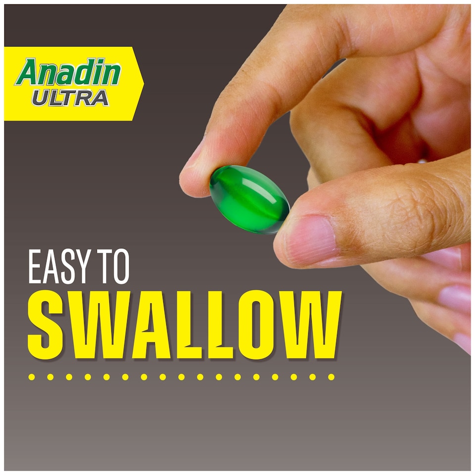 image 1 of Anadin Ultra Ibuprofen Pain Relief Liquid Capsules 16s