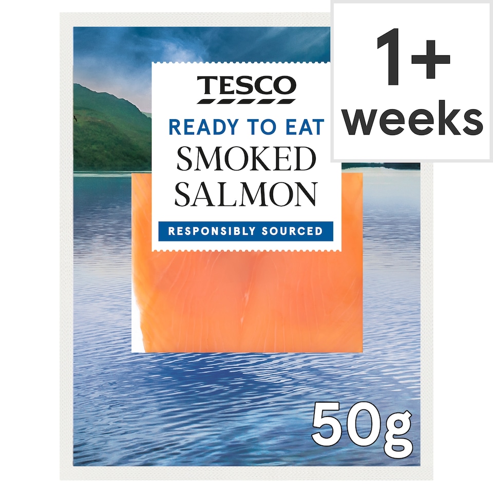 Tesco Smoked Salmon 50g 