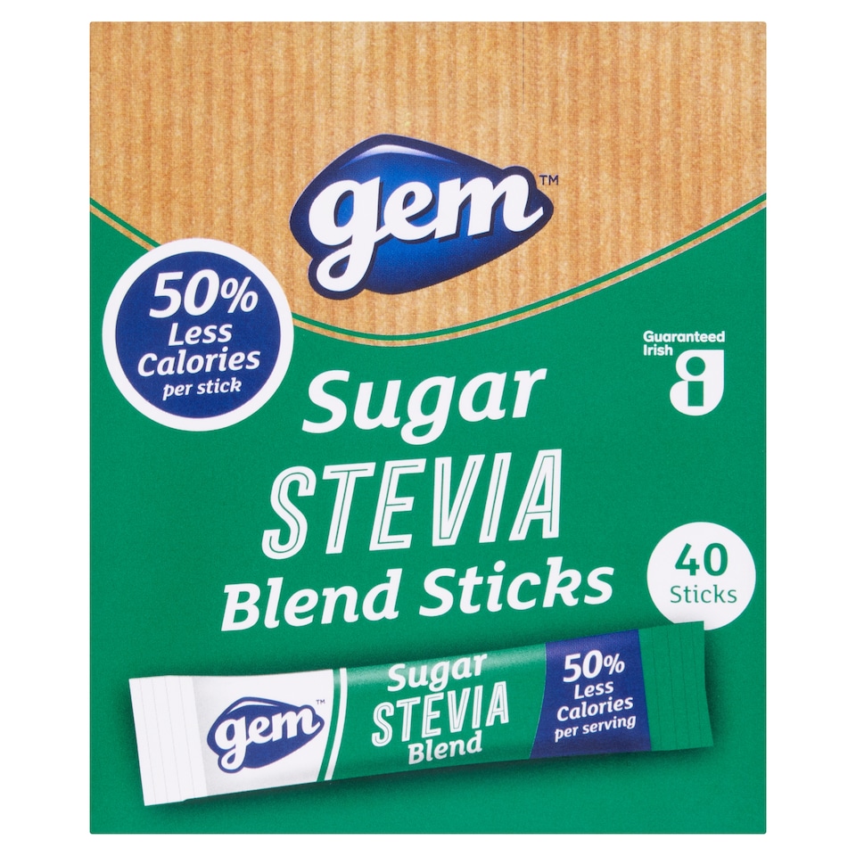 Gem Sugar Stevia Blend sticks 80g