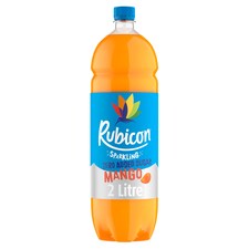 Rubicon Sparkling Zero Added Sugar Mango 2 Litre
