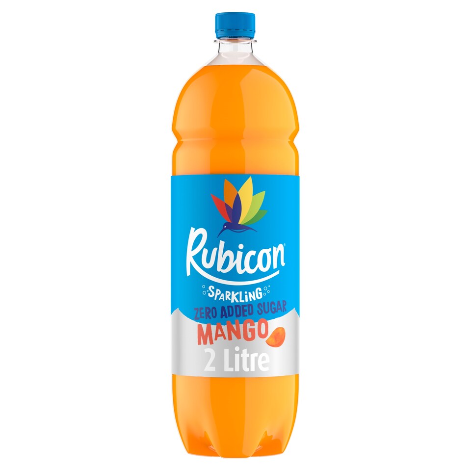 Rubicon Sparkling Zero Added Sugar Mango 2 Litre