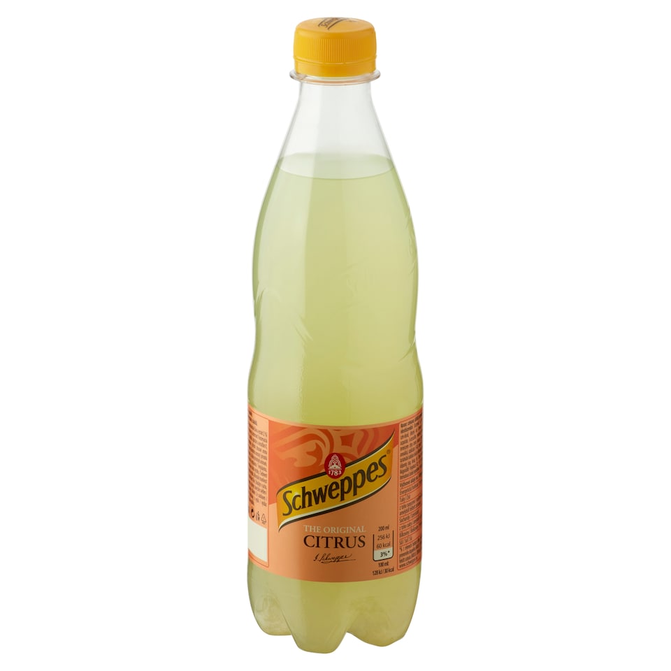 Schweppes Citrus Carbonated Orange Soft Drink with Flavours, Sugar and Sweeteners 0,5 l