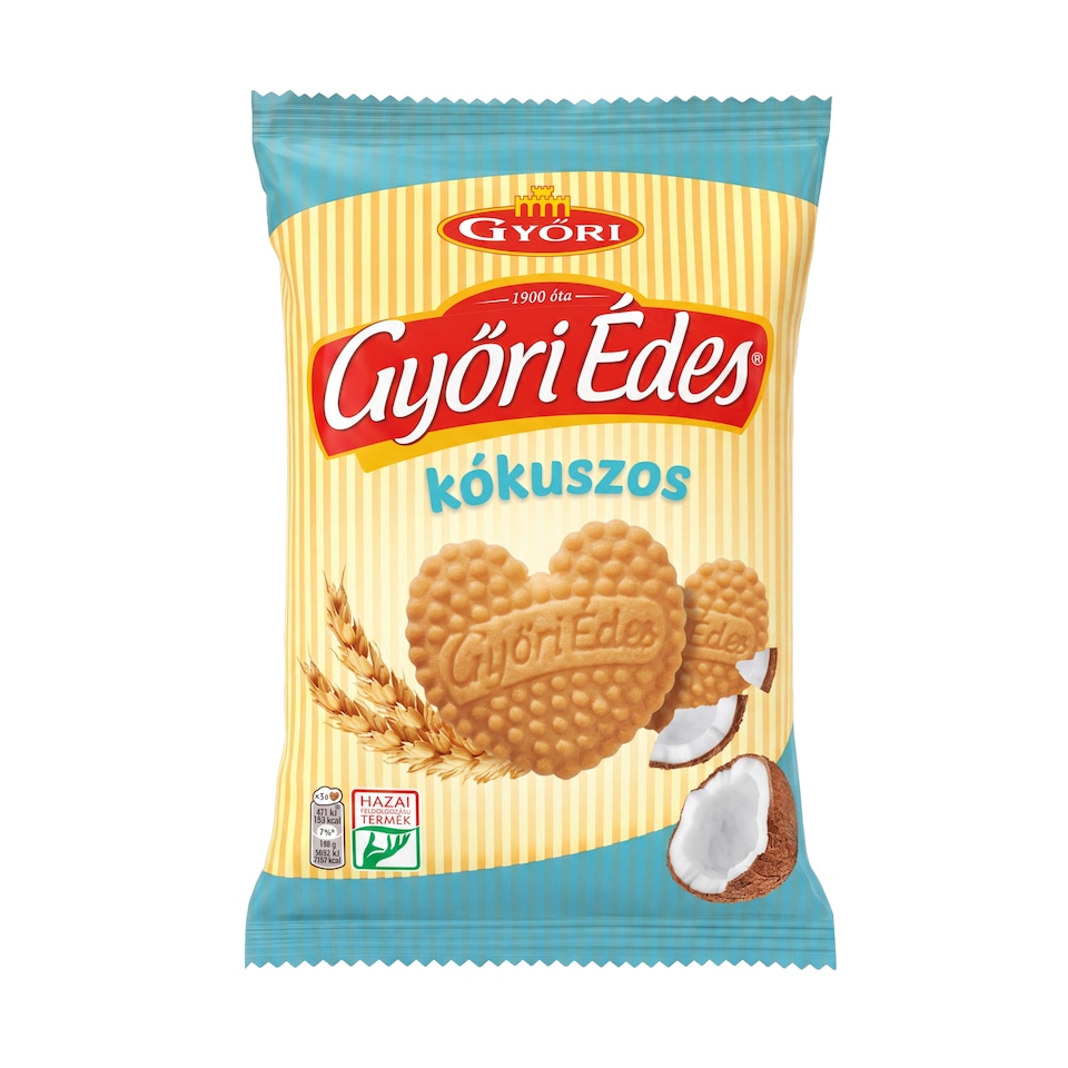 Győri Édes Coconut, Honey, Crumbly Biscuits 150 g