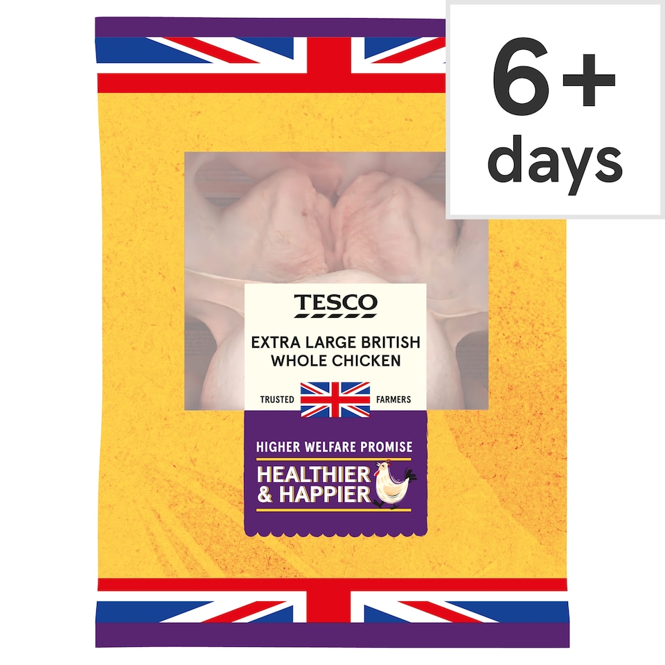 Tesco Extra Large Whole Chicken 2.1-2.6kg