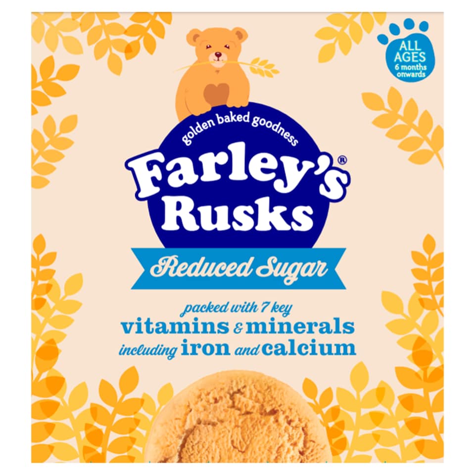 image 1 of Farleys Rusks Reduced Sugar Baby Food Snack 300g