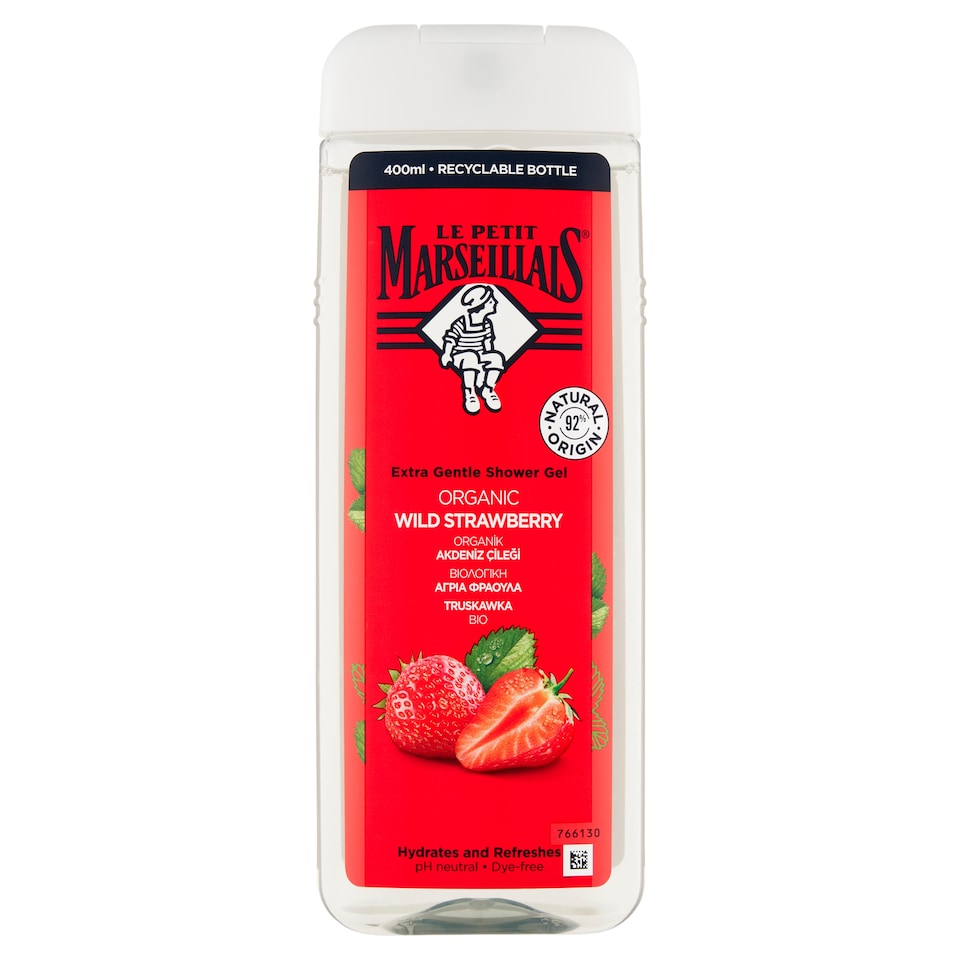Obrázek 1 pro produkt Le Petit Marseillais Sprchový gel bio jahoda 400ml