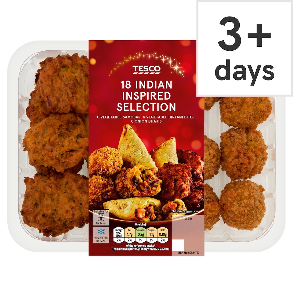 Tesco 18 Indian Inspired Selection 390g