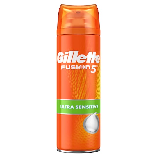 Gillette Fusion5 Ultra Sensitive Shave Foam 250Ml Tesco Groceries
