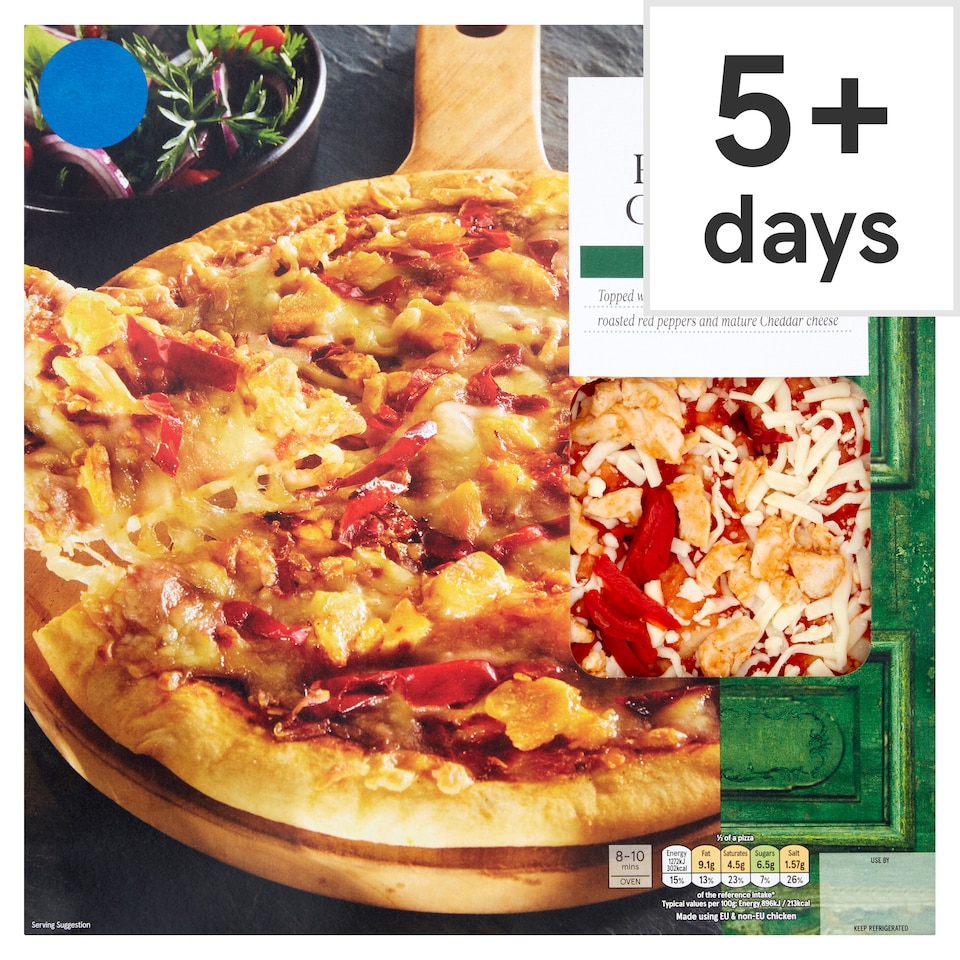 Tesco Piri Piri Chicken Pizza 312G