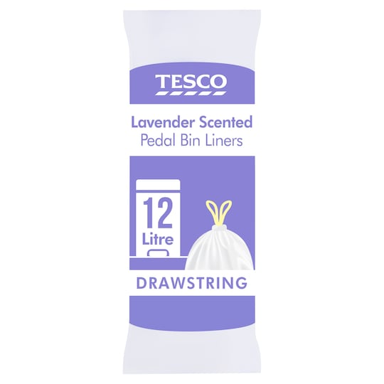 Tesco Drawstring Scented Bin Liners 12Lx 25Pk Tesco Groceries