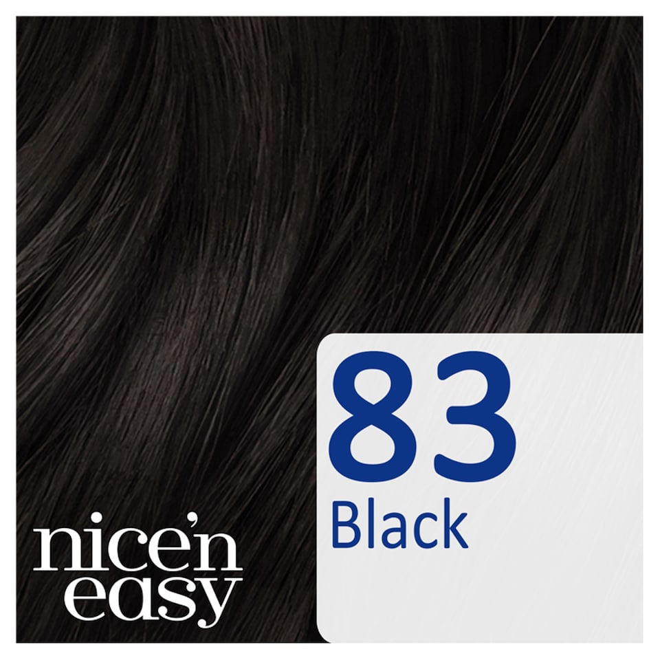 image 1 of Nice'n Easy No Ammonia Black 83 Hair Dye
