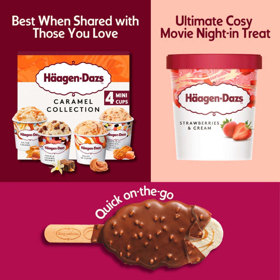 image 1 of Haagen-Dazs Ice Cream - Strawberries & Cream 460ml