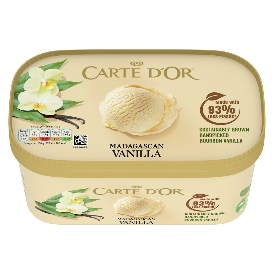 image 1 of Carte D'or Madagascan Vanilla Ice Cream Tub 900ml