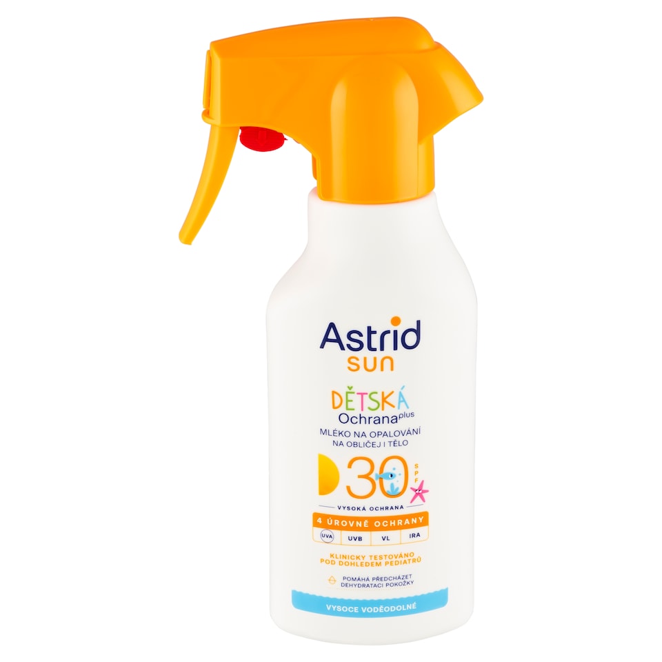 image 1 of Astrid Sun Detské mlieko na opaľovanie v spreji SPF 30 200 ml