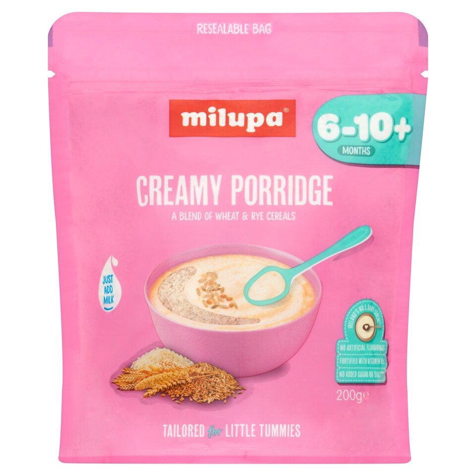 Milupa Creamy Porridge Baby Cereal 6-10+ Months 200g