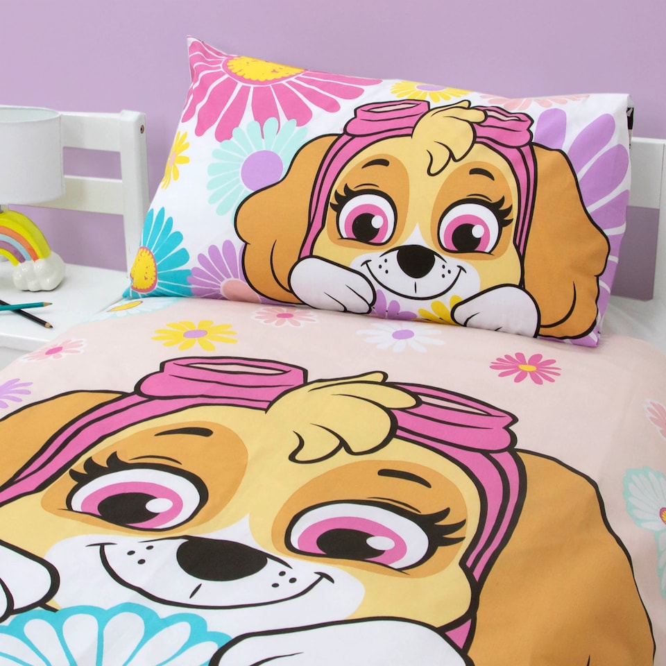 image 1 of Paw Patrol Flowers Duvet Set Single