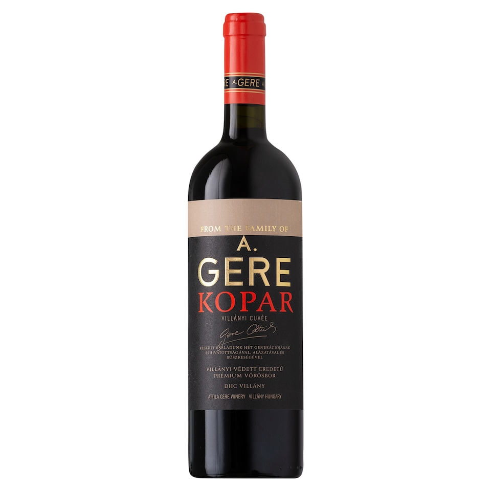 Gere Kopar száraz vörösbor 14% 0,75 l
