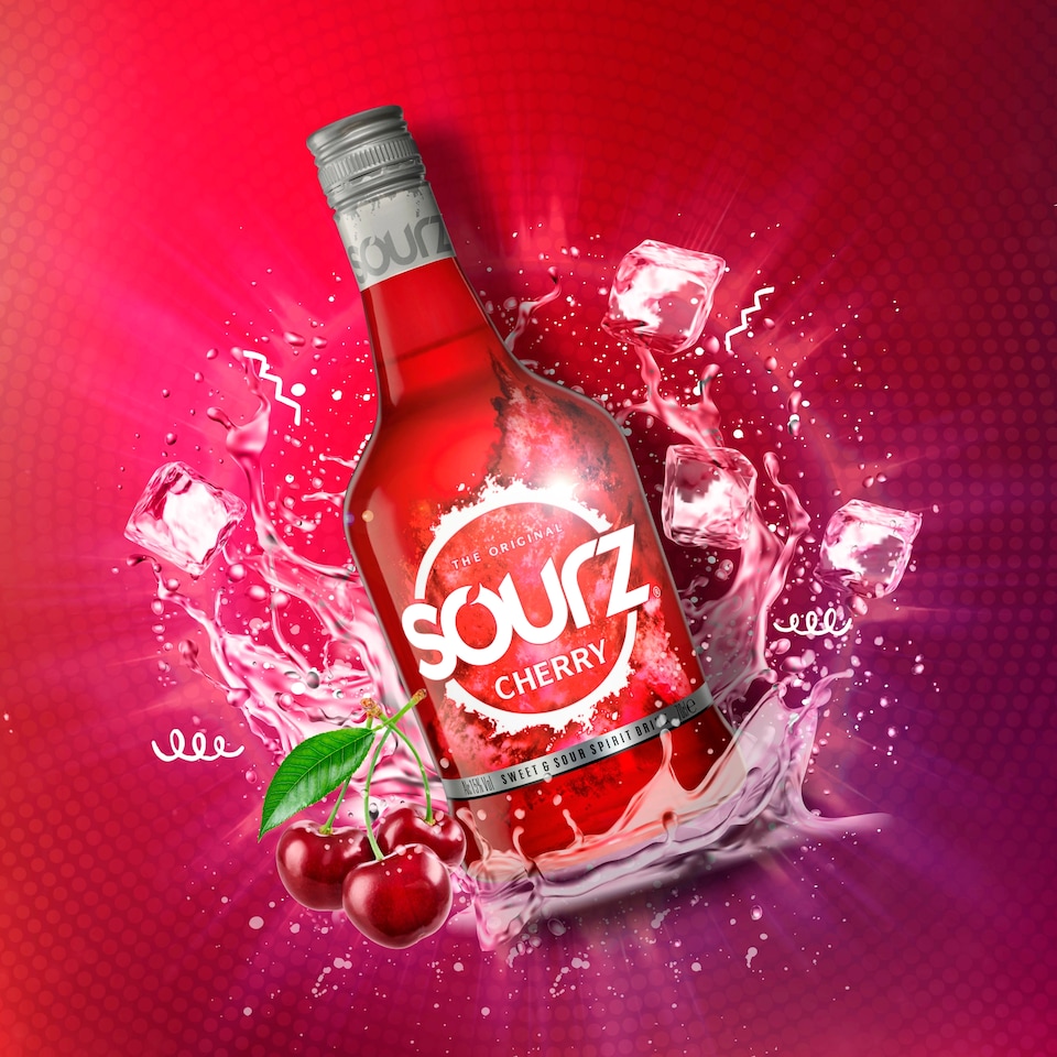 image 1 of Sourz The Original Cherry Sweet & Sour Spirit Drink 70cl
