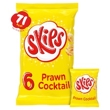 Skips Prawn Cocktail Multipack Crisps 6x13.1g