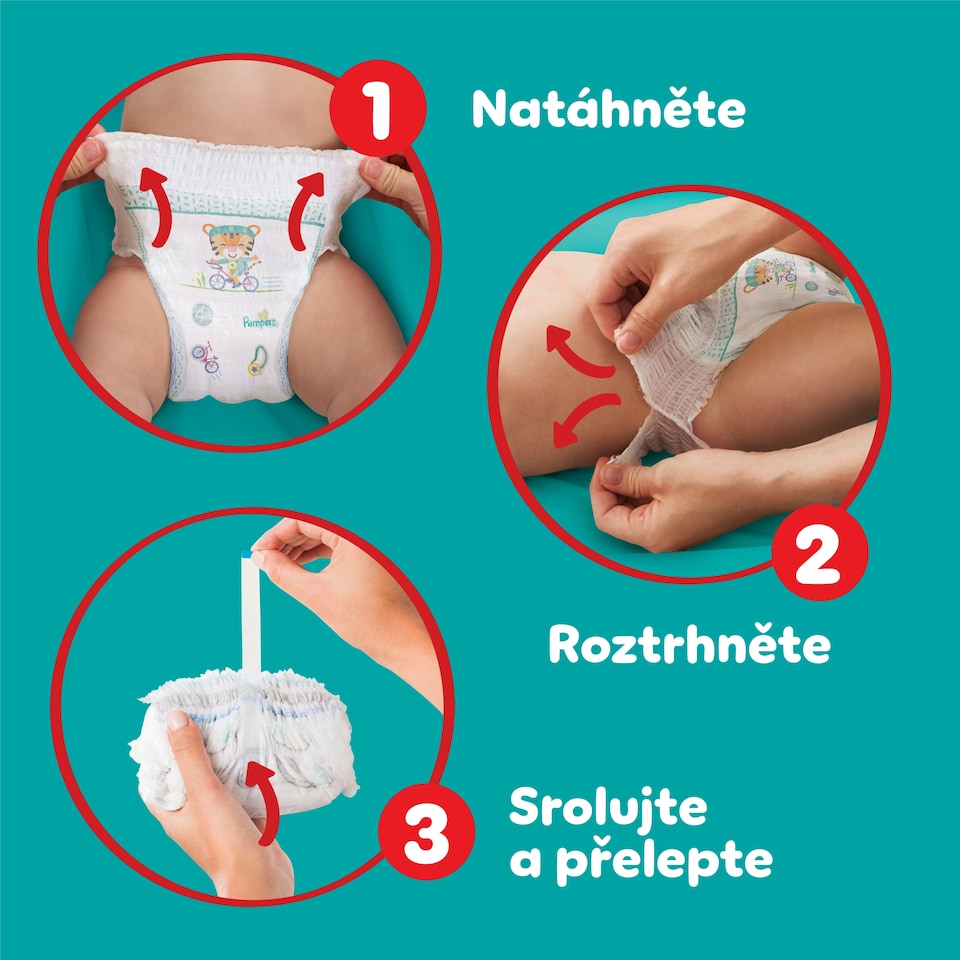 Obrázek 1 pro produkt Plenkové Kalhotky Pampers Active Baby Pants, Velikost 6, 36 Plenky, 13kg-19kg