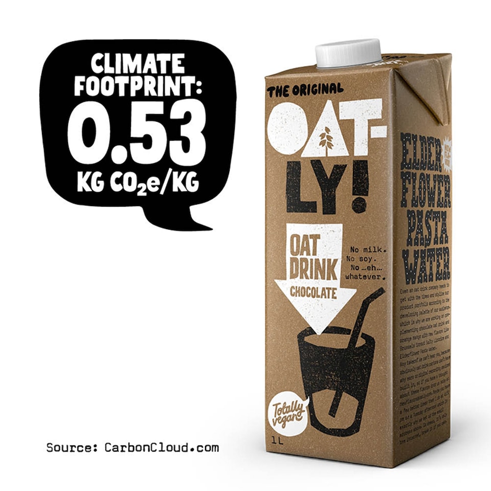 image 1 of Oatly Oat Drink - Chocolate 1L