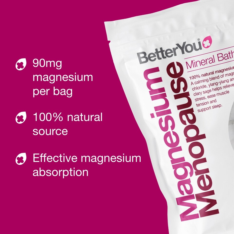 image 1 of BetterYou Magnesium Menopause Bath Flakes 750g