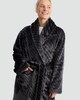 image 1 of F&F Fleece Chevron Textured Dressing Gown in Grey