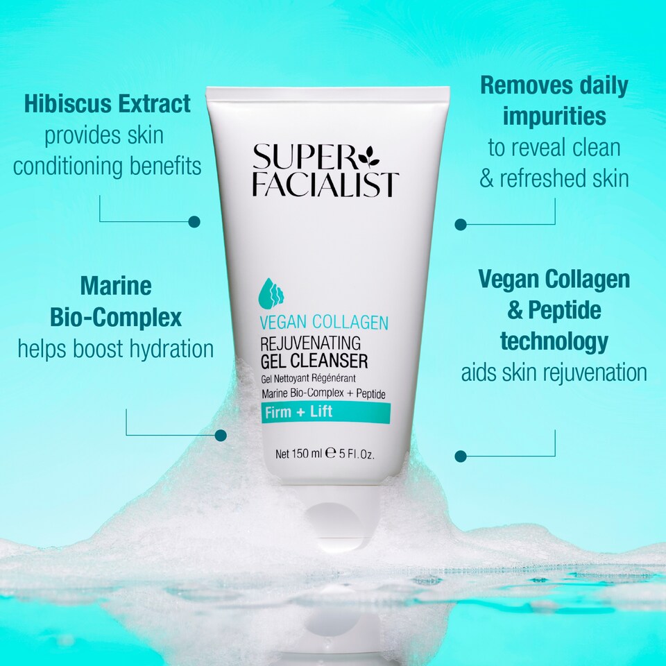 image 1 of Super Facialist Vegan Collagen Rejuvenating Gel Cleanser 150ml