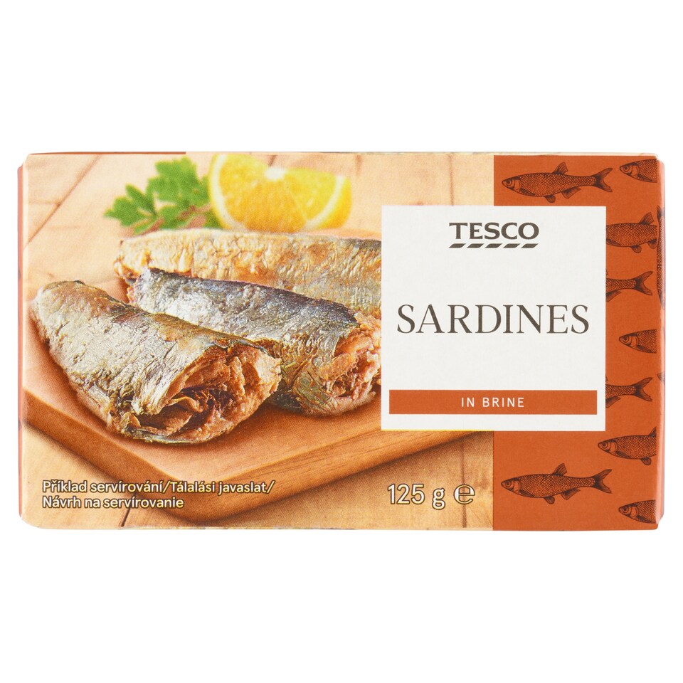 Tesco Sardines in Brine 125g