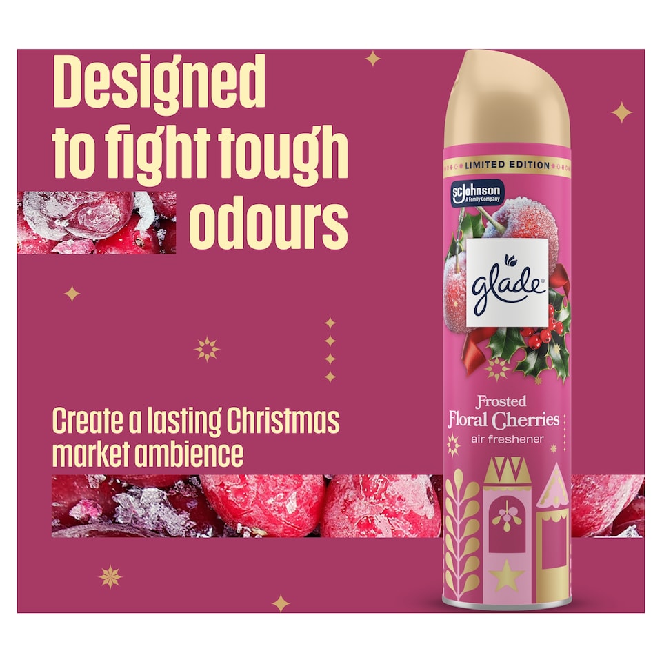 image 1 of Glade Aerosol Frosted Floral Cherries 300ml 
