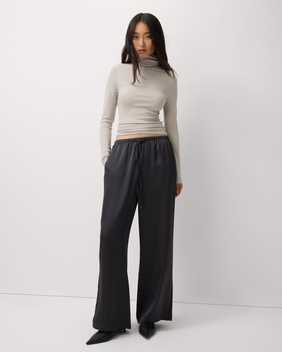 image 1 of F&F Roll Neck Jumper with Wool in Neutral