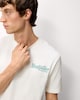 image 2 of F&F Pure Cotton Slogan T-Shirt in Ecru