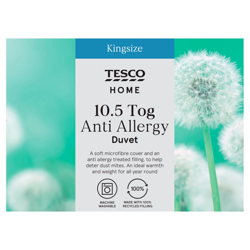 Tesco Anti Allergy 10.5 Tog Duvet King