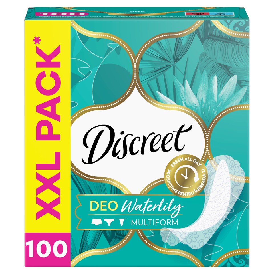 image 1 of Discreet Breathable Multiform Waterlilly Pantyliners x100