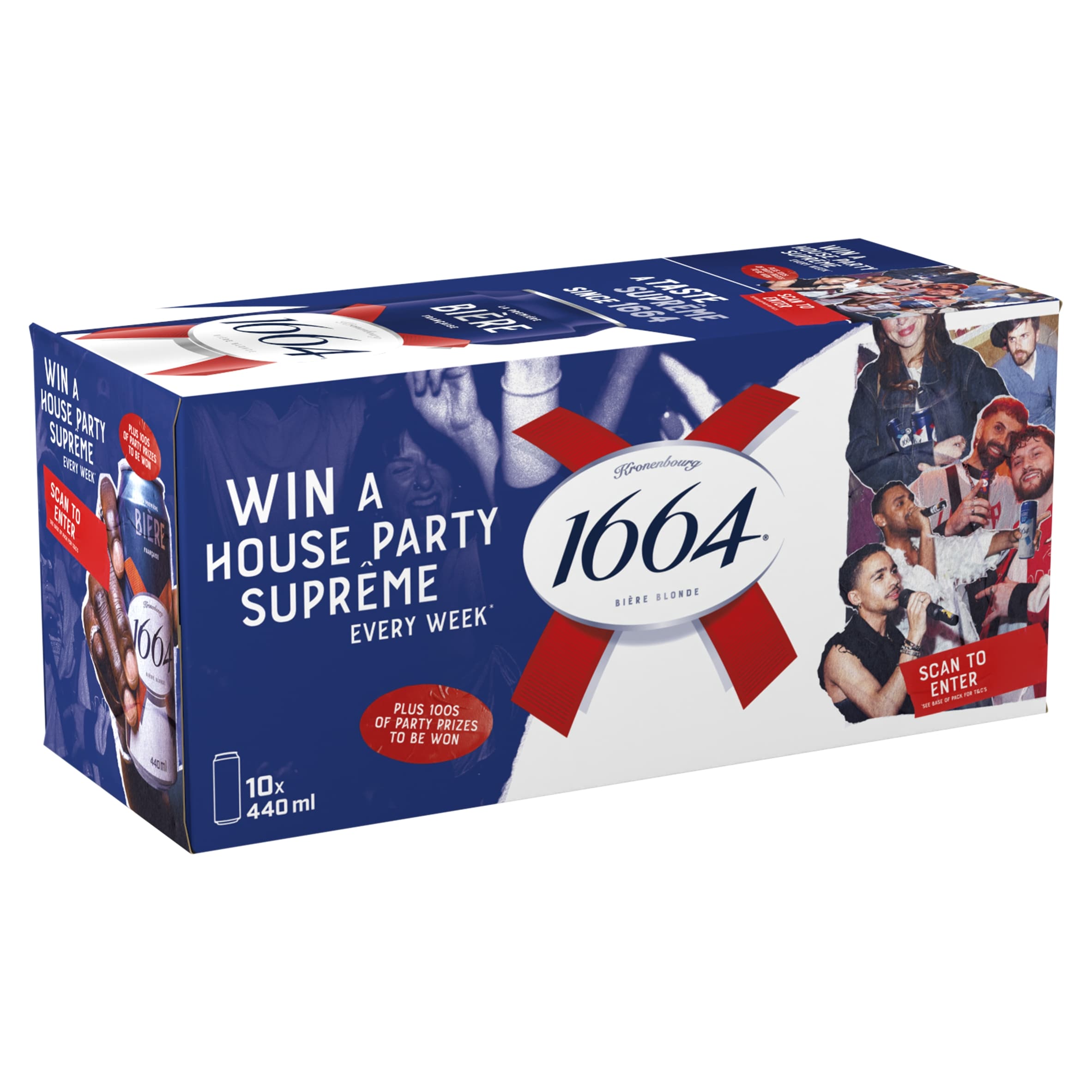 Kronenbourg 1664 Lager Beer 10 x 440ml
