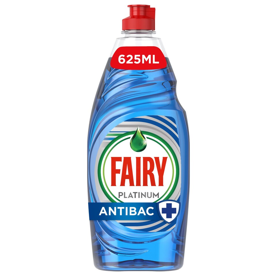 image 1 of Fairy Washing Up Liquid Antibacterial Eucalyptus 625Ml