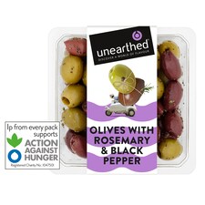 Unearthed Olives with Rosemary and Black Pepper 230g