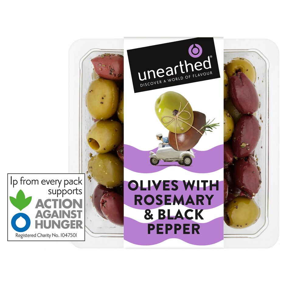 Unearthed Olives with Rosemary and Black Pepper 230g