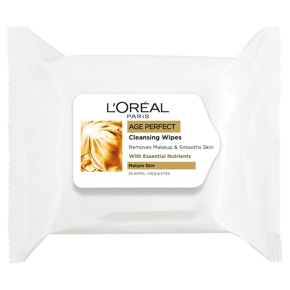 image 1 of L'oreal Paris Age Perfect Cleansing Wipes 25