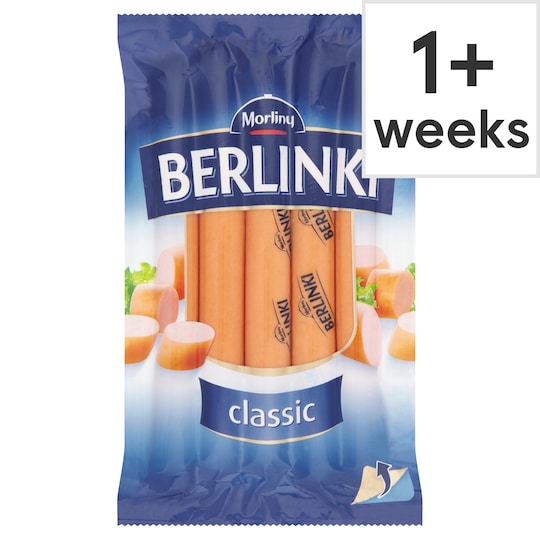 Morliny Berlinki Classic Hot Dog 250G Tesco Groceries