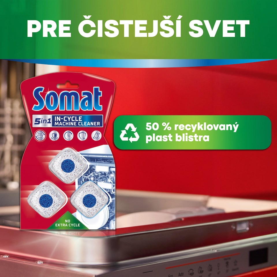 obrázok 1 z SOMAT 5v1 čistiace tablety do umývačky 3 ks