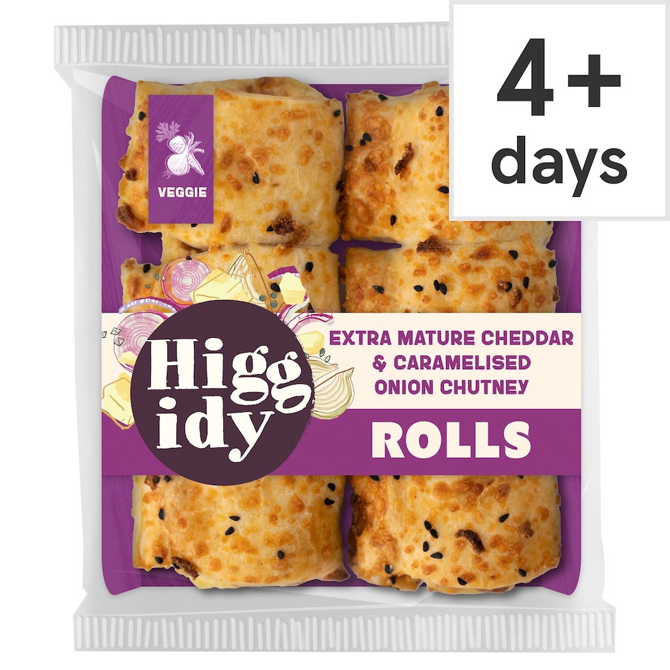 image 1 of Higgidy Cheddar & Onion Veggie Rolls 160G