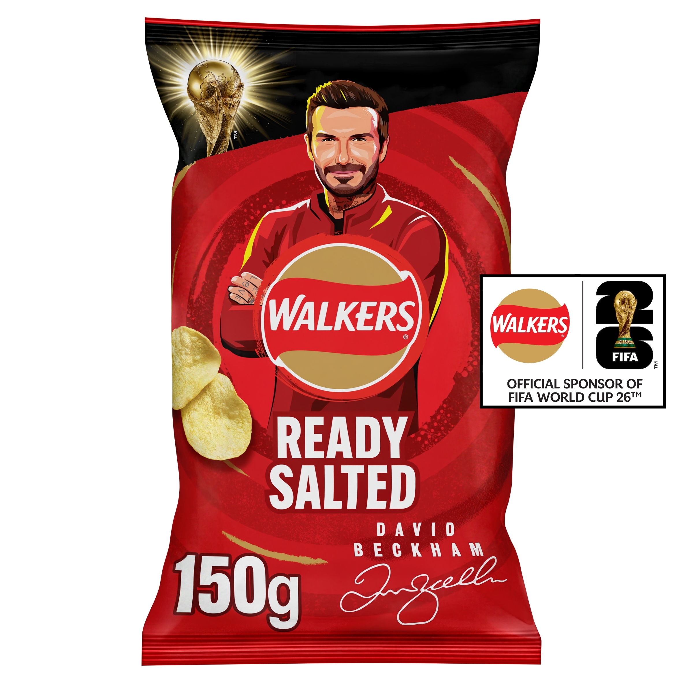 Walkers Legendary Ready Salted Potato Crisps 150g