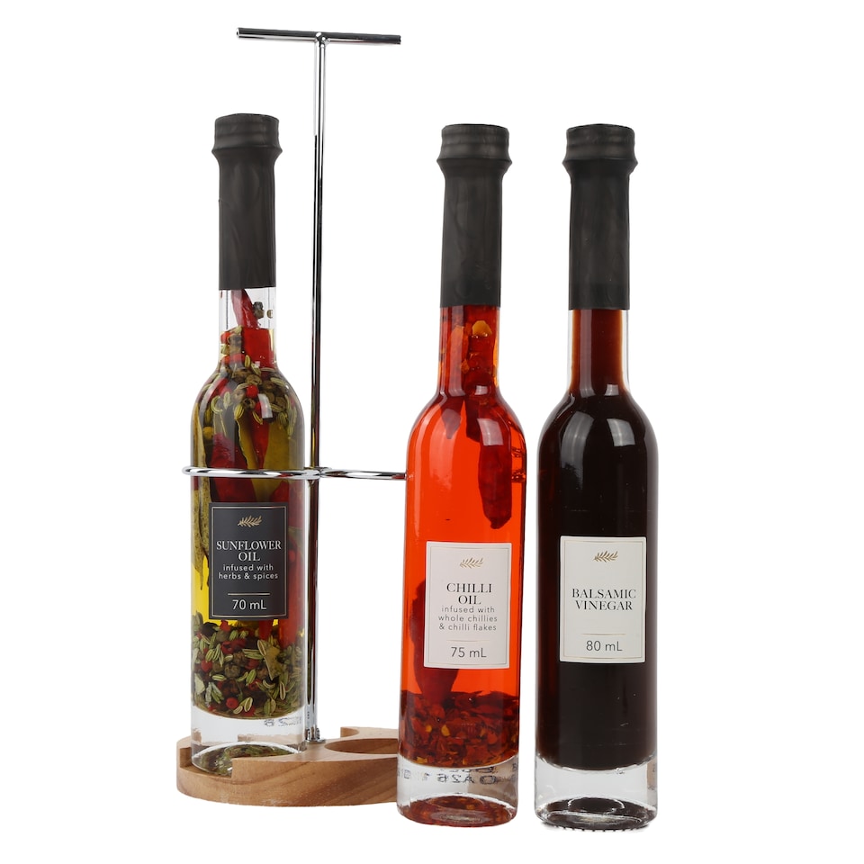 image 1 of Kimm & Miller Deli Infused Oil & Vinegar Trio Gift Set