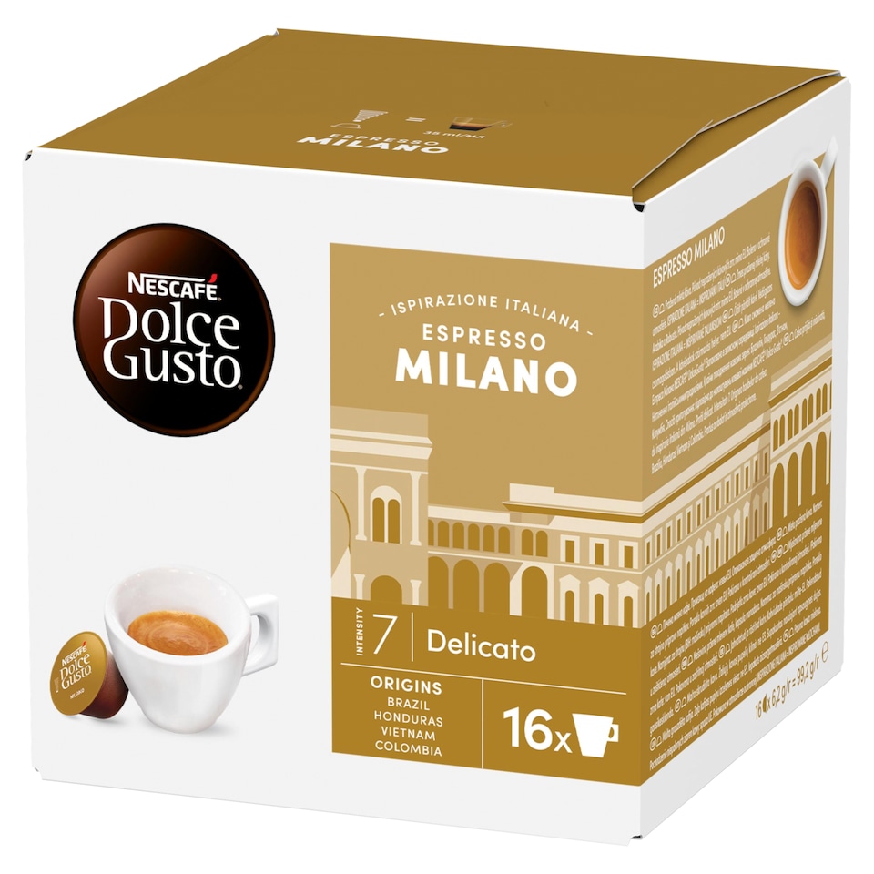 NESCAFÉ Dolce Gusto Espresso Milano kávékapszula 16 x 6,2 g (99,2 g)  1. kép