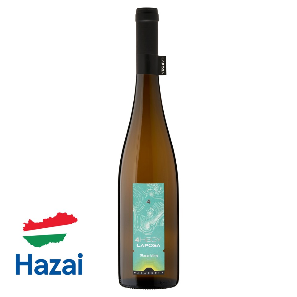 Laposa 4 Hegy Badacsonyi Olaszrizling száraz fehérbor 13% 75 cl